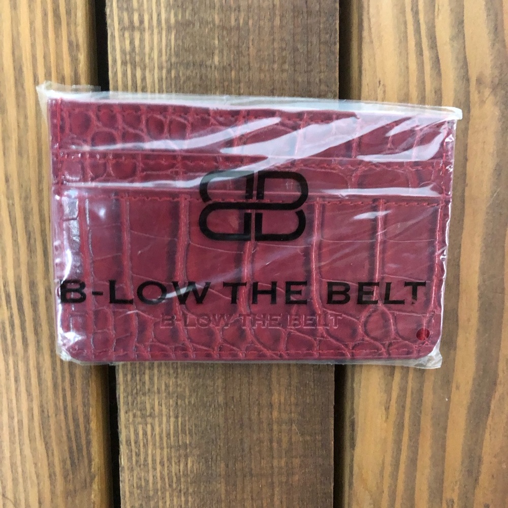 NWT B-Low the Belt red croc card case wallet - Picture 4 of 6